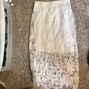 White skirt